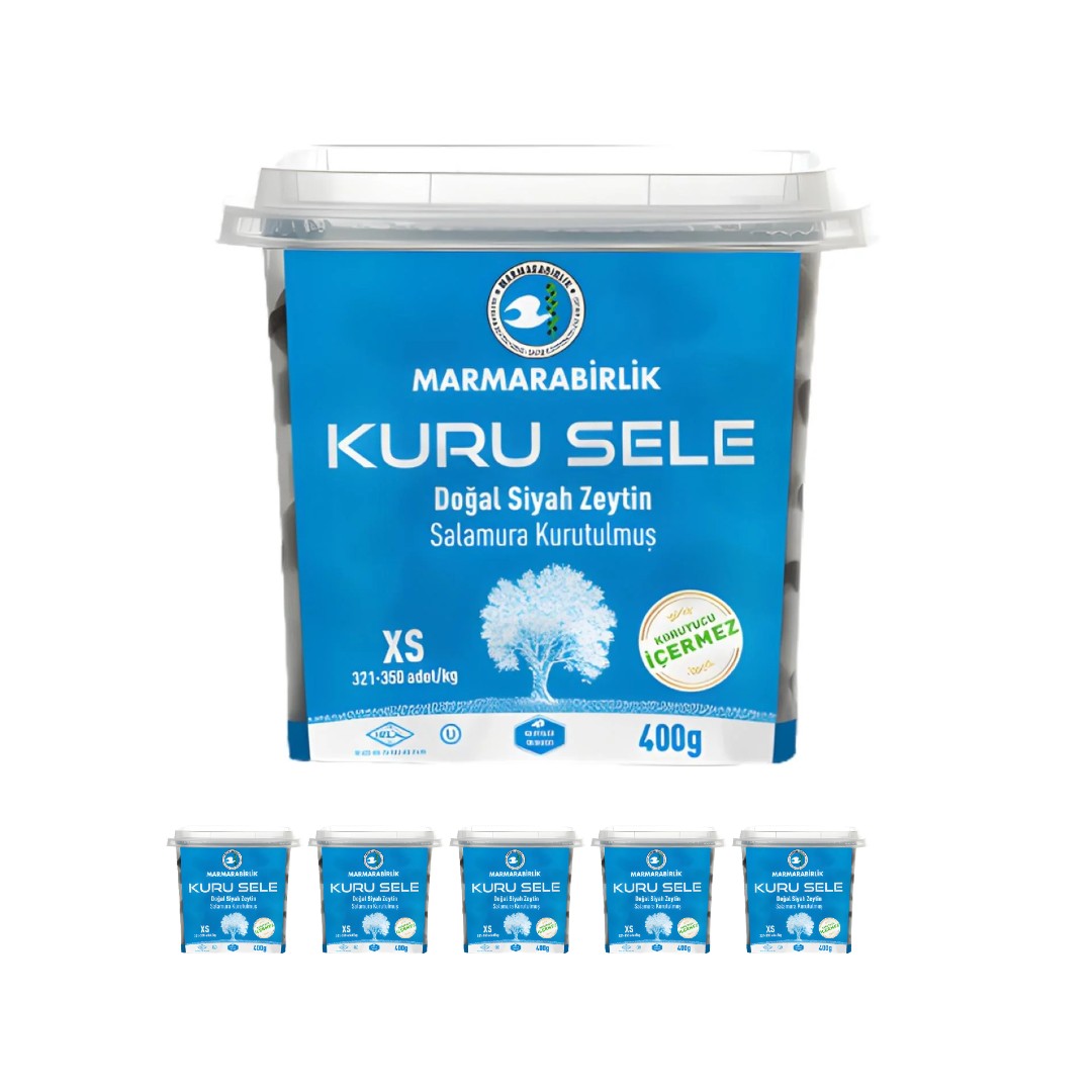 Marmarabirlik Kuru Sele Black Olives XS 400g