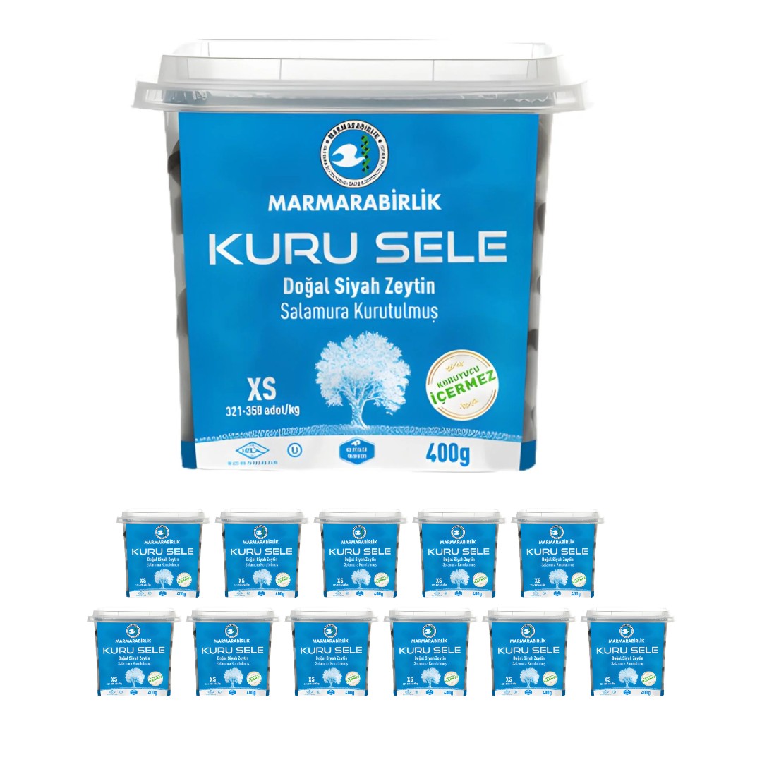 Marmarabirlik Kuru Sele Black Olives XS 400g