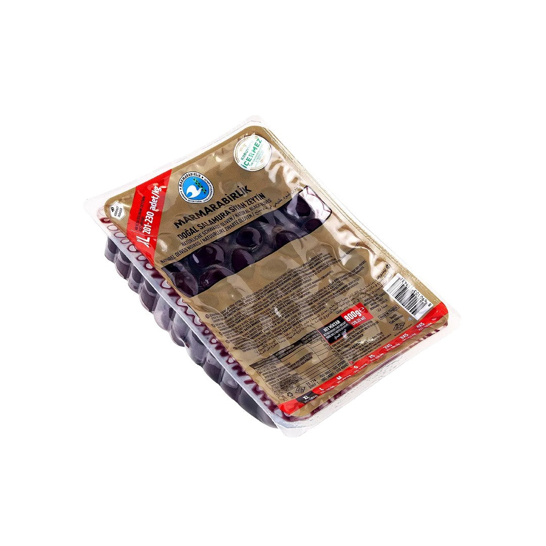 Marmarabirlik Natural Black Olives Mega XL 800g