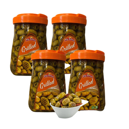 Koy Sefasi Natural Grilled Pitted Green Olives Pet (Izgara Yesil Zeytin), 1260g