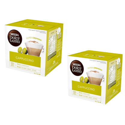 NESCAFE Dolce Gusto Cappuccino Coffee Pods (8 drinks), 186g