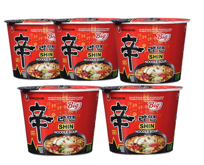 Nongshim Shin Big Bowl Spicy Noodles, 114g - Free Shipping