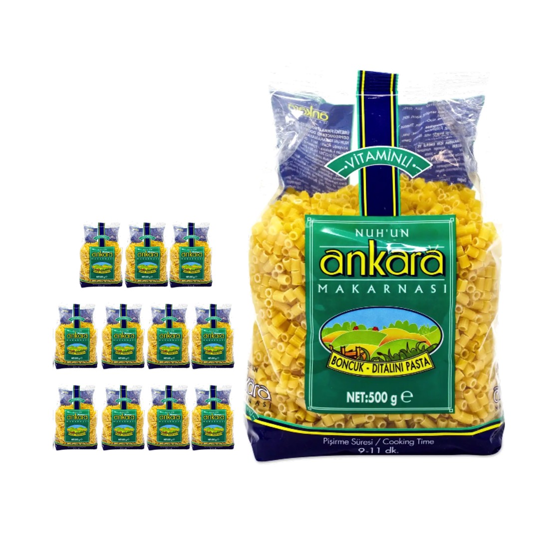 Nuhun Ankara Makarnasi Ditalini Pasta (Boncuk Makarna) 500g