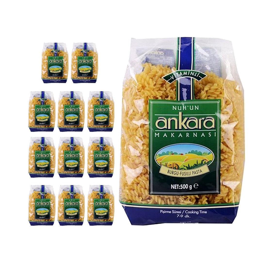 Nuhun Ankara Vitaminli Pasta Fusilli (Burgu Makarna) 500g