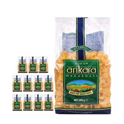 Nuhun Ankara Vitaminli Pipe Rigate Pasta (Mantı Makarna) 500 g