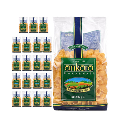 Nuhun Ankara Vitaminli Pipe Rigate Pasta (Mantı Makarna) 500 g
