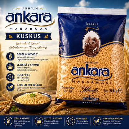 Nuhun Ankara Couscous Pasta (Kuskus Makarna ) 500 g