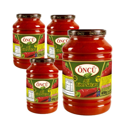 Oncu Hot Pepper Paste ( Aci Biber Salcasi ), 4.3 Kg