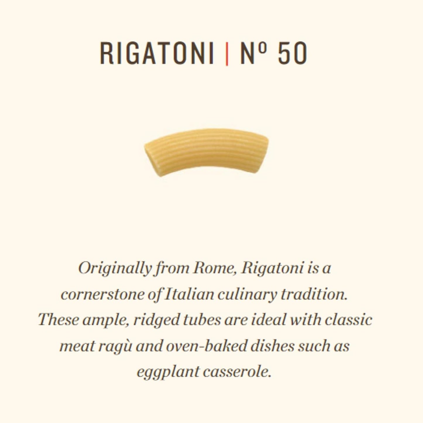 Rummo Rigatoni N.50 -Italian Pasta 500g