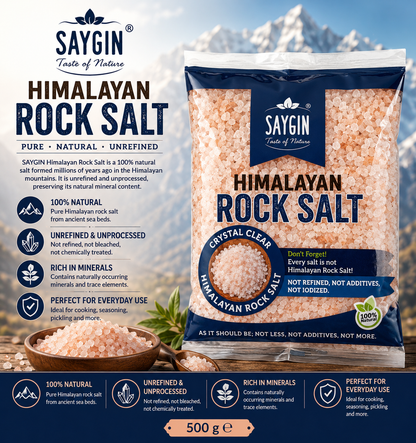 Saygin Himalayan Rock Salt (Ogutme Kaya Tuzu ) 500g