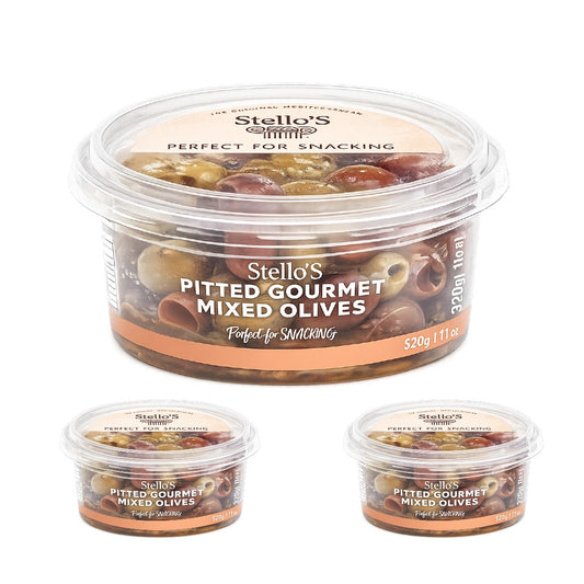 Stellos Pitted Gourmet Mixed Olives 170g