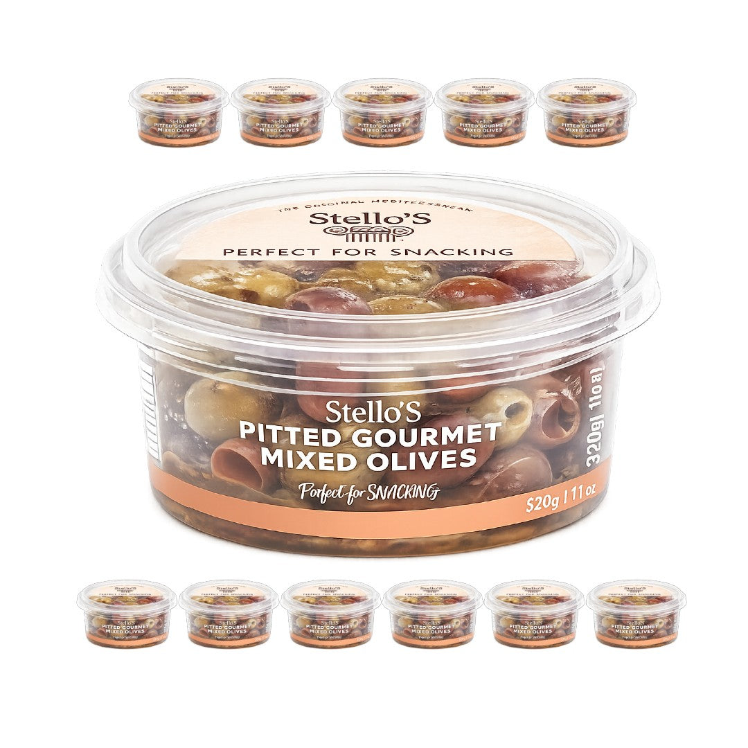 Stellos Pitted Gourmet Mixed Olives 170g