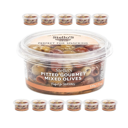 Stellos Pitted Gourmet Mixed Olives 170g