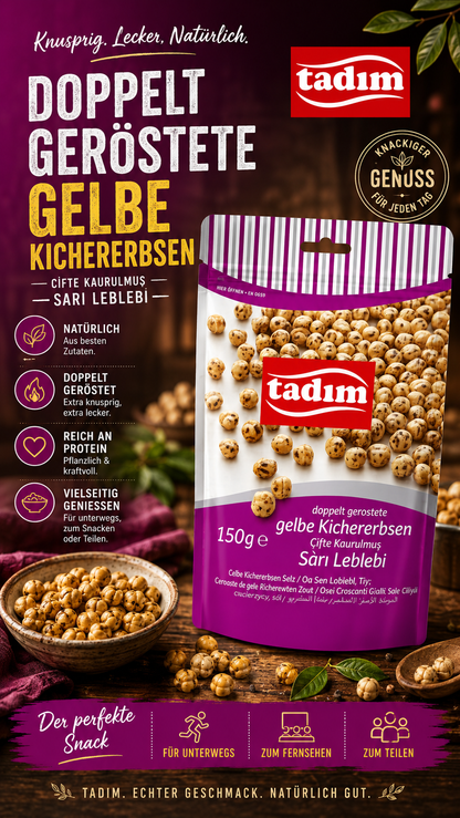Tadim Double Roasted Yellow Chickpeas 150g