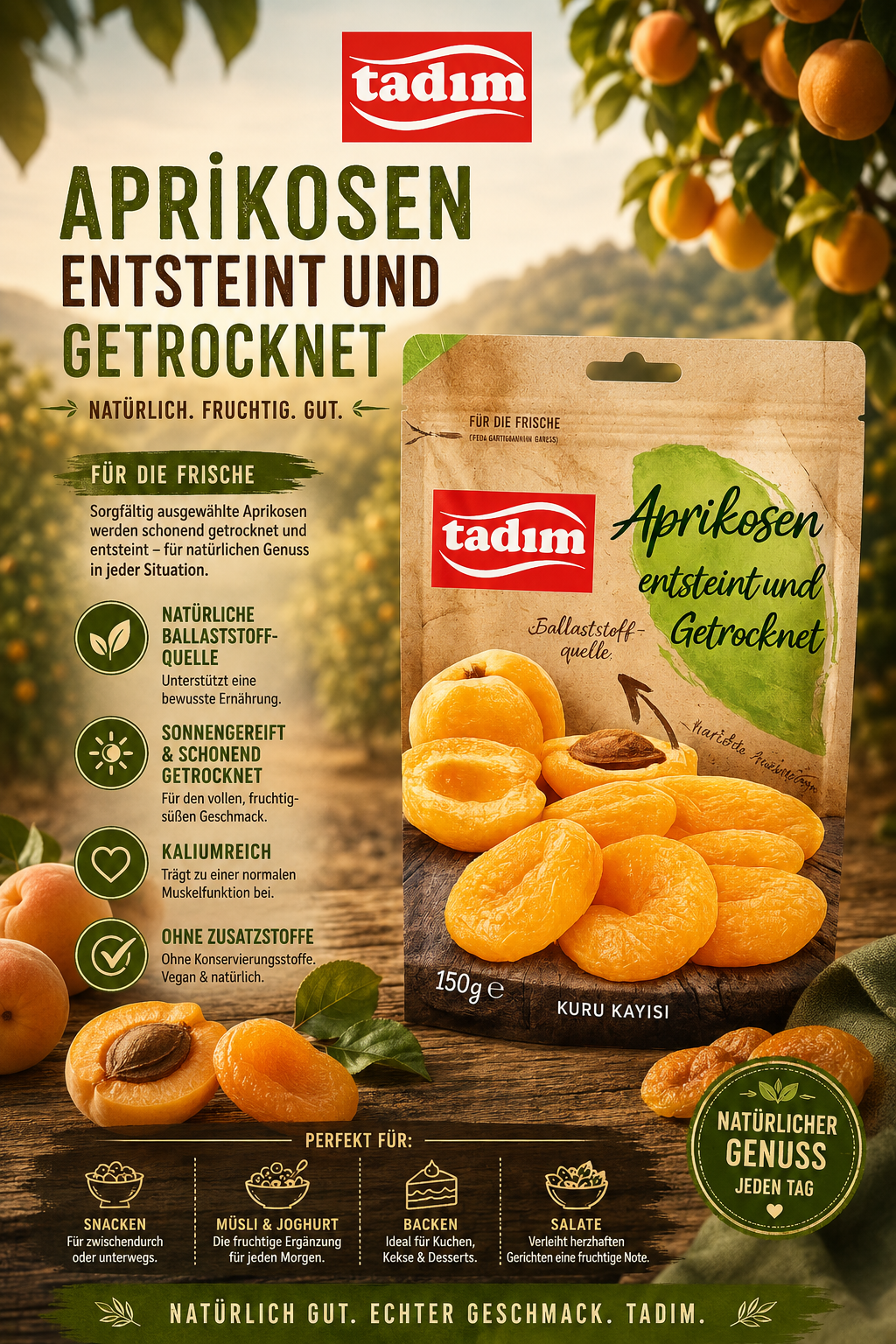 Tadim Dried Apricots 150g