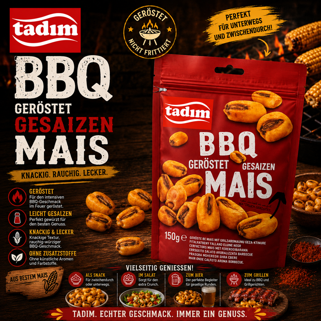 Tadim Roasted BBQ Corn 150g