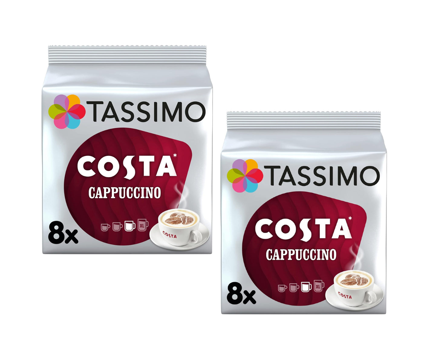 Tassimo Costa Latte Coffee Pods (8 Drinks), 223g