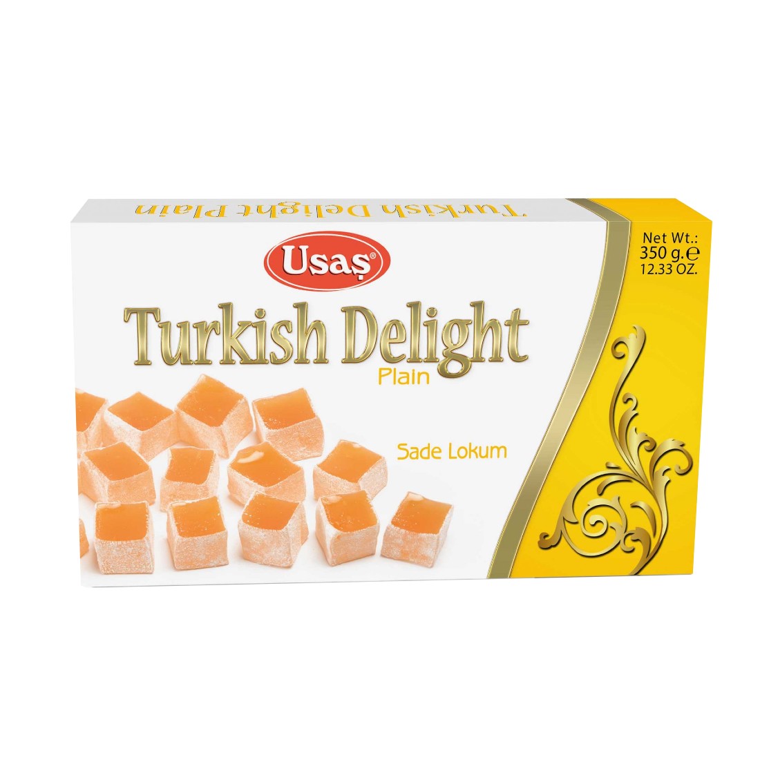 Usas Turkish Delight Plain (Sade Lokum), 350g