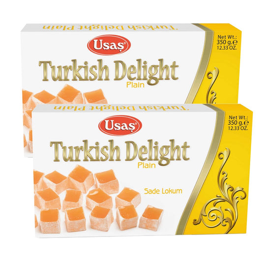 Usas Turkish Delight Plain (Sade Lokum), 350g