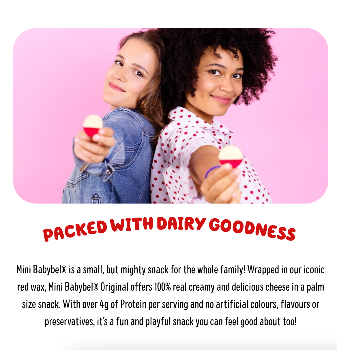 Mini Babybel Original Cheese Semisoft Snacks, 20g