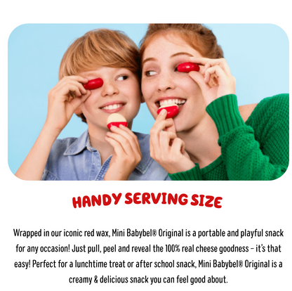 Mini Babybel Original Cheese Semisoft Snacks, 20g
