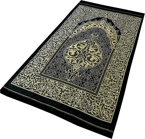 Mihrab Taffeta Ottoman Prayer Mat with Gift Bag and Tasbih