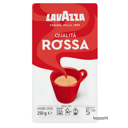 Lavazza Qualità Rossa-  Ground Coffee Espresso - Arabica and Robusta Medium Roast 250g