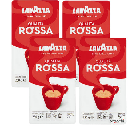 Lavazza Qualità Rossa-  Ground Coffee Espresso - Arabica and Robusta Medium Roast 250g