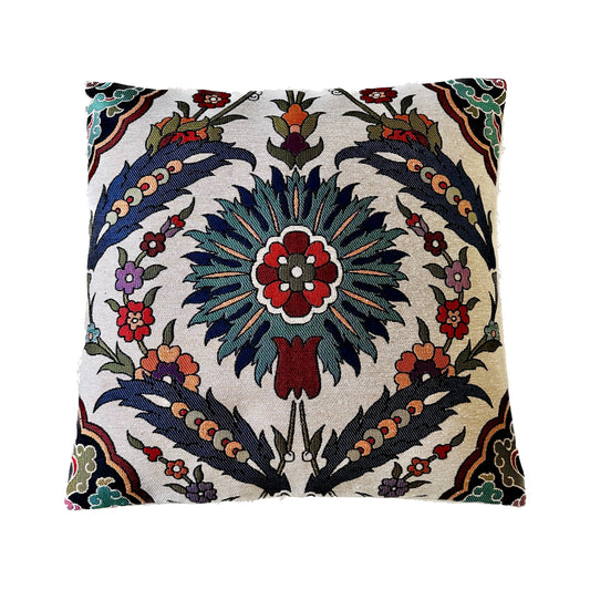Tulip Tapestry Embroidered Cushion Cover (43 x 43 cm)