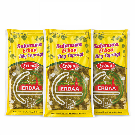 Erbaa Salamura Grape Leaves (Bağ Yaprağı) – 400g