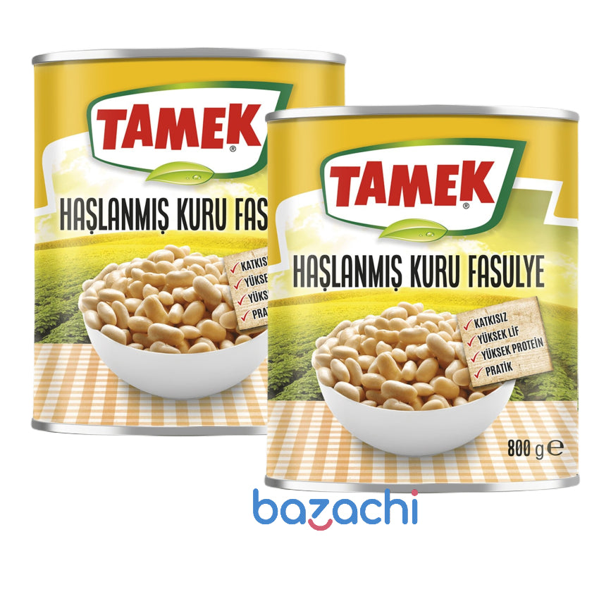 Tamek Boiled White Beans (Haslanmis Kuru Fasulye) 800g