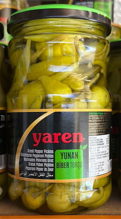 Yaren Greek Peper Pickles (720g)- Yunnan Biber Tursu