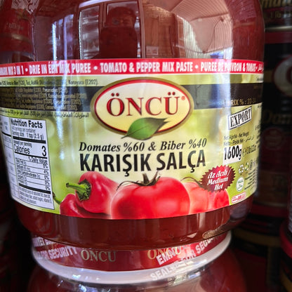 Oncu Tomato and Pepper Mixed Paste - Karisik Salca