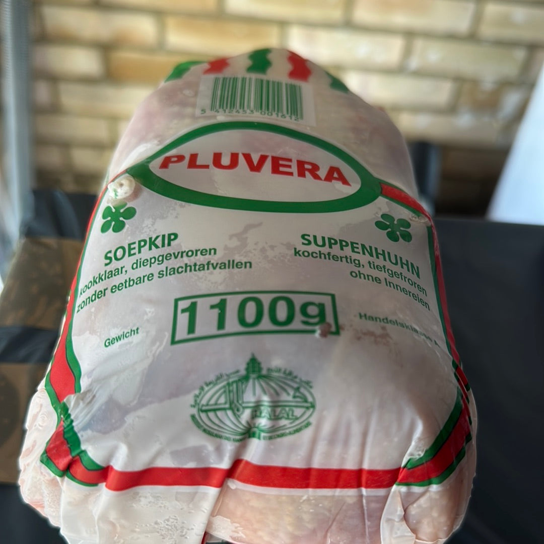 Pluvera Hard Chicken Whole -Frozen 1100g