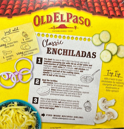 Old El Paso Cheesy Baked Enchilada Kit, Mild, 663g