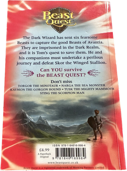 BEAST QUEST The dark realm : Skor the winged stallion