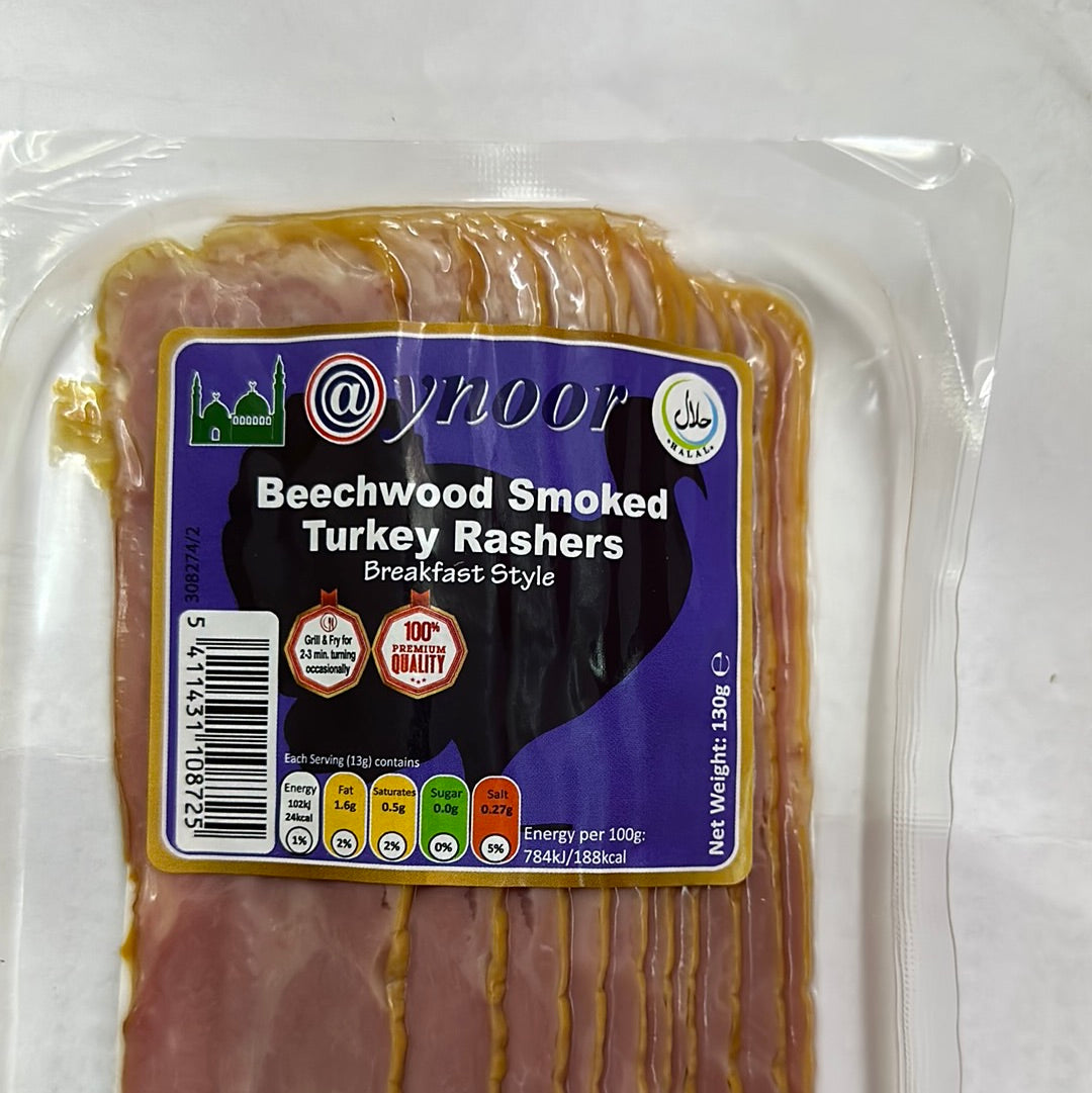 Aynoor Sliced Smoked Turkey Rashers Breast (130G)