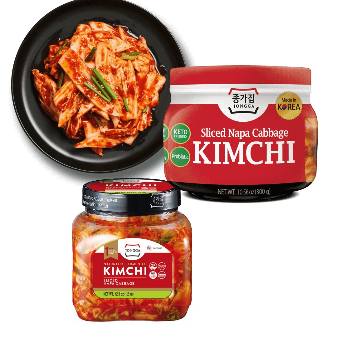 Jongga Naturally Fermented Kimchi Sliced Napa Cabbage, 1.5Kg