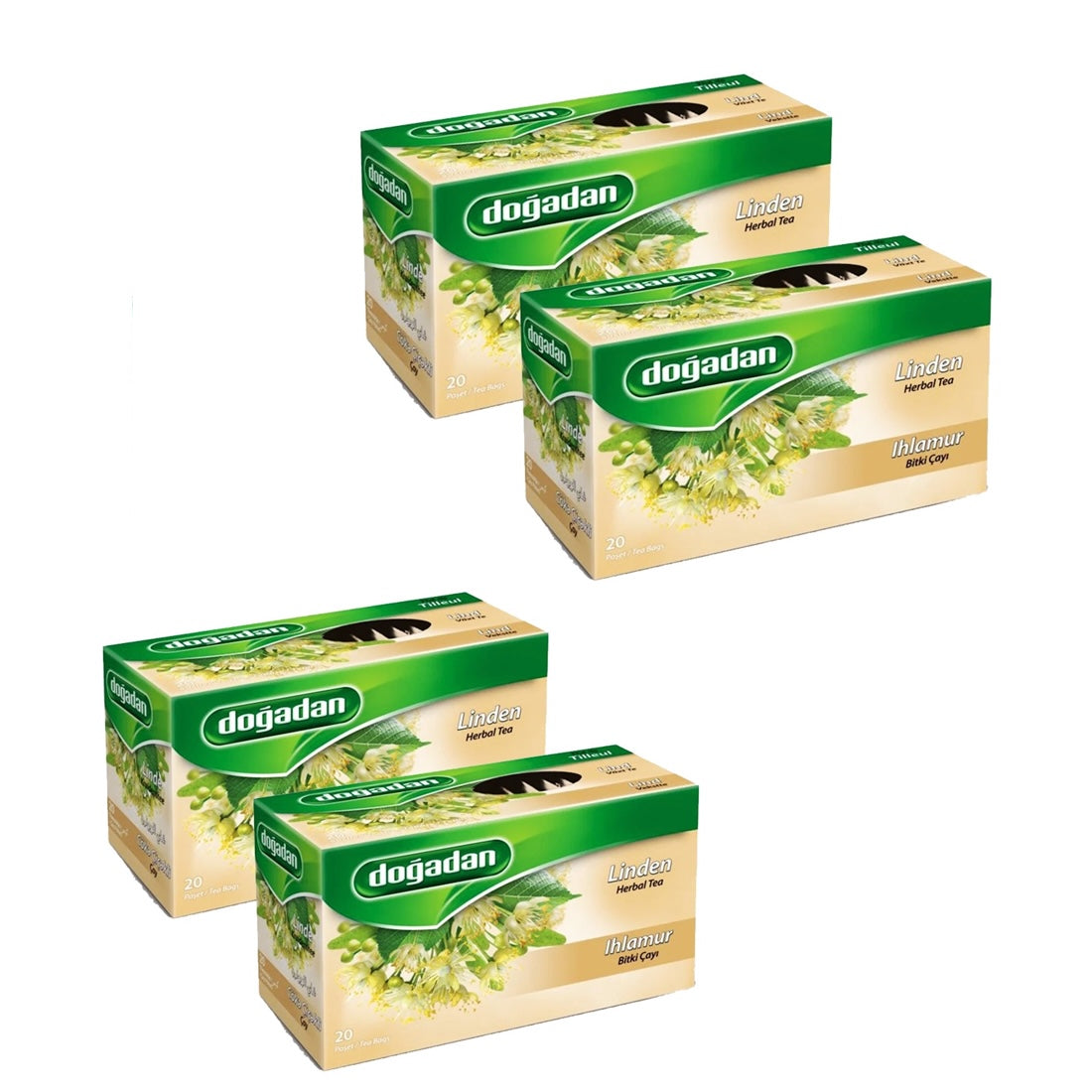 Dogadan Linden Herbal Tea (Ihamur Cayi), 20 Tea Bags