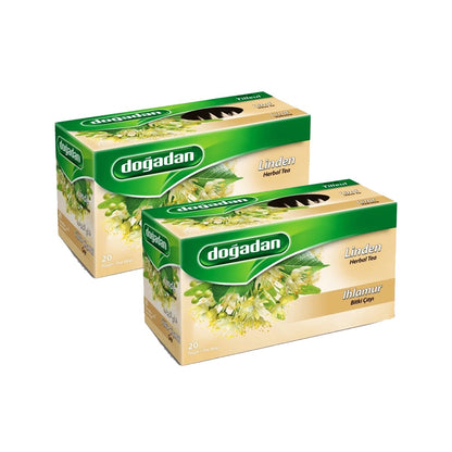 Dogadan Linden Herbal Tea (Ihamur Cayi), 20 Tea Bags