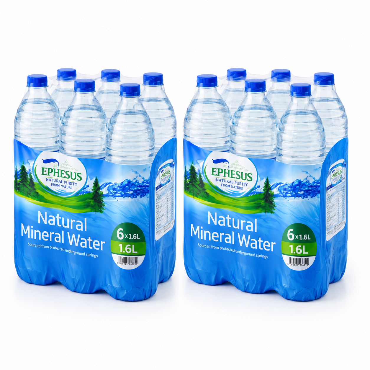 EPHESUS Natural Mineral Water (pH 8.3) – 6 x 1.5L Bottles