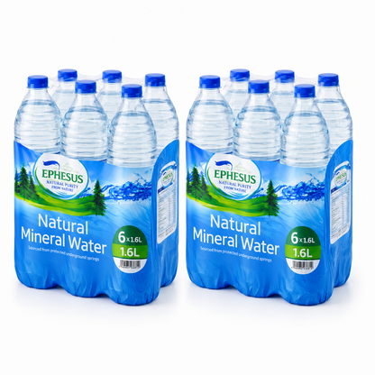EPHESUS Natural Mineral Water (pH 8.3) – 6 x 1.5L Bottles