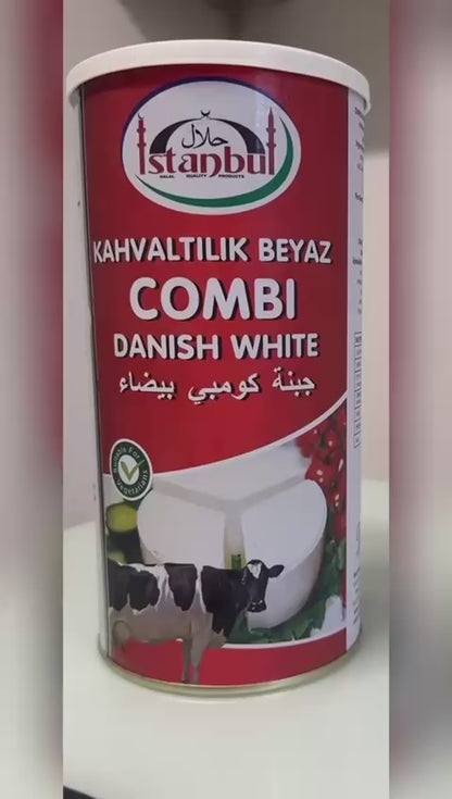 Istanbul Combi Danish White Cheese in Tin ( Boreklik Beyaz Peynir ), 1500g