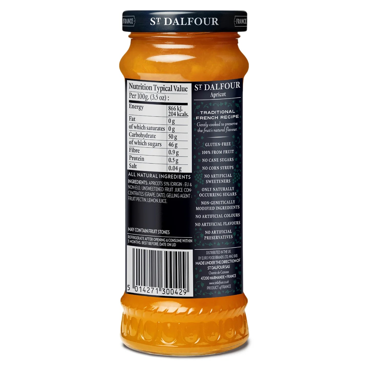 St Dalfour Apricot Spread 284g