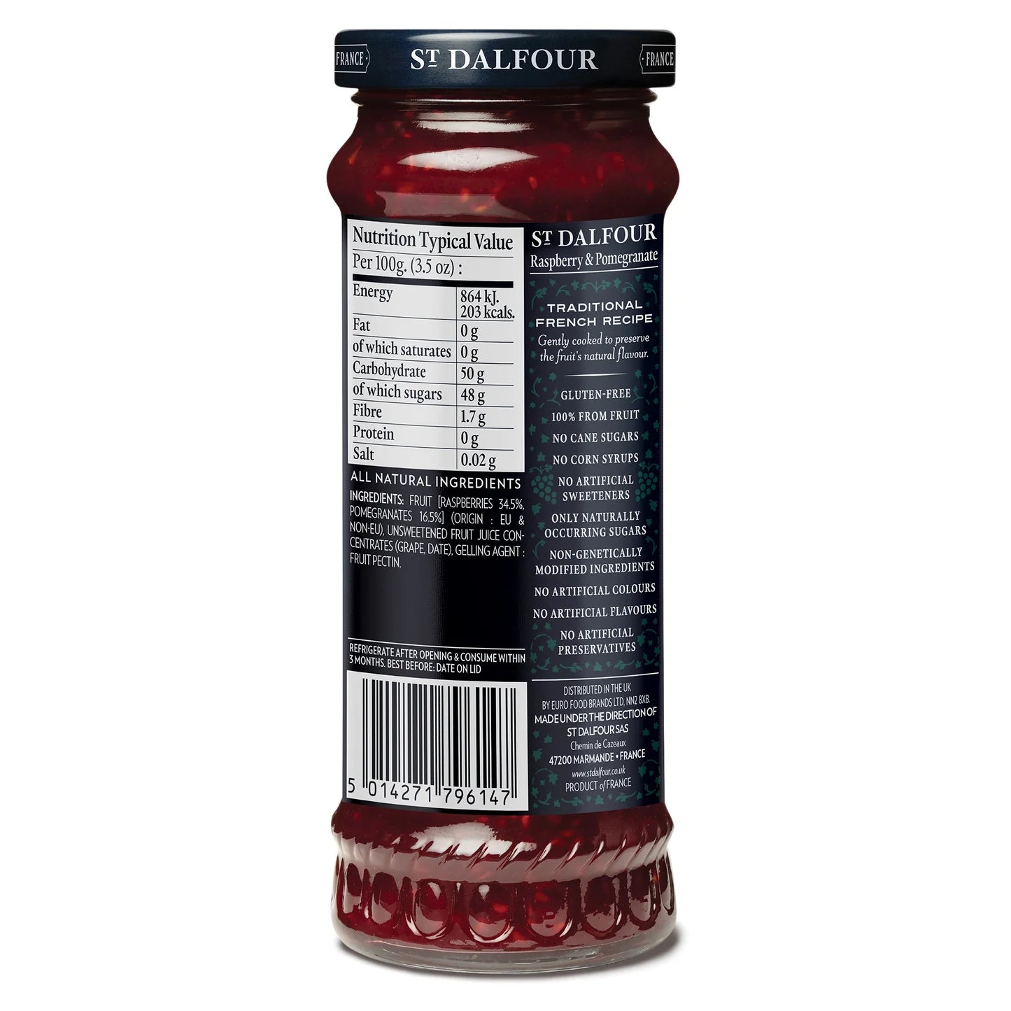 St Dalfour Raspberry & Pomegranate Spread 284g