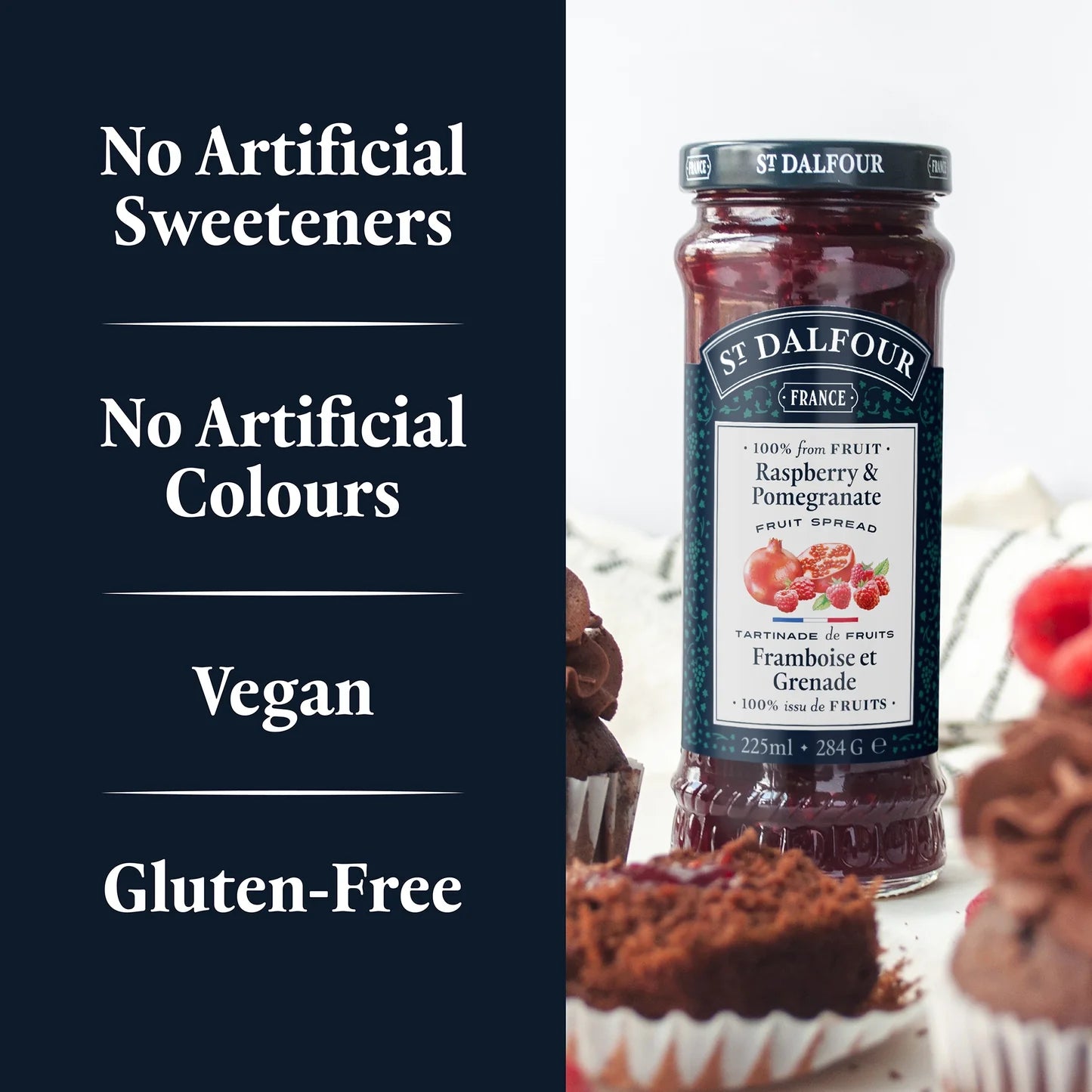 St Dalfour Raspberry & Pomegranate Spread 284g