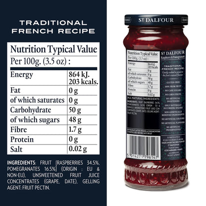 St Dalfour Raspberry & Pomegranate Spread 284g