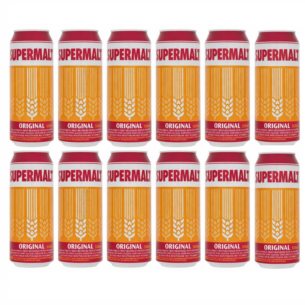 Supermalt Original Non-Alcoholic Malt Drink with B Vitamins, 550ml
