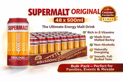 Supermalt Original Non-Alcoholic Malt Drink with B Vitamins, 550ml