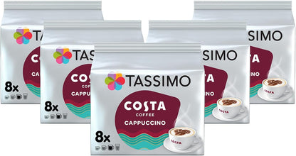 Tassimo Costa Cappuccino Coffee Pods (8 Drinks), 280g